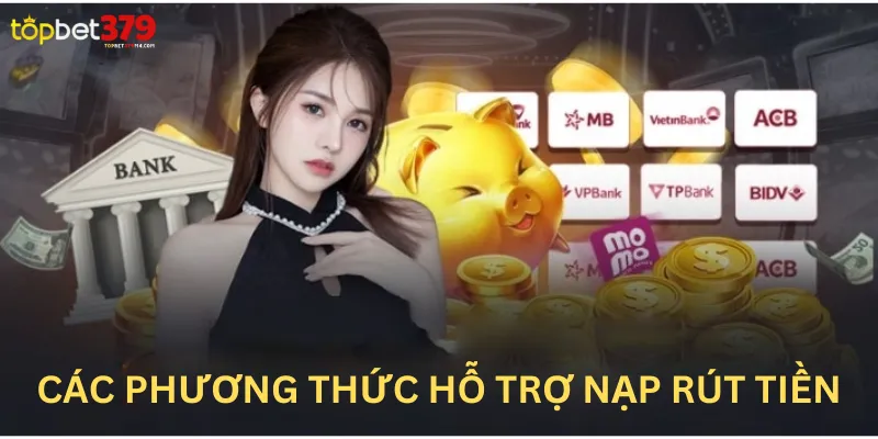 Hướng Dẫn Nạp Rút Tiền Topbet379 Nhanh Chóng, Thành Công 100% Các hình thức hỗ trợ nạp rút tiền được nhà cái áp dụng